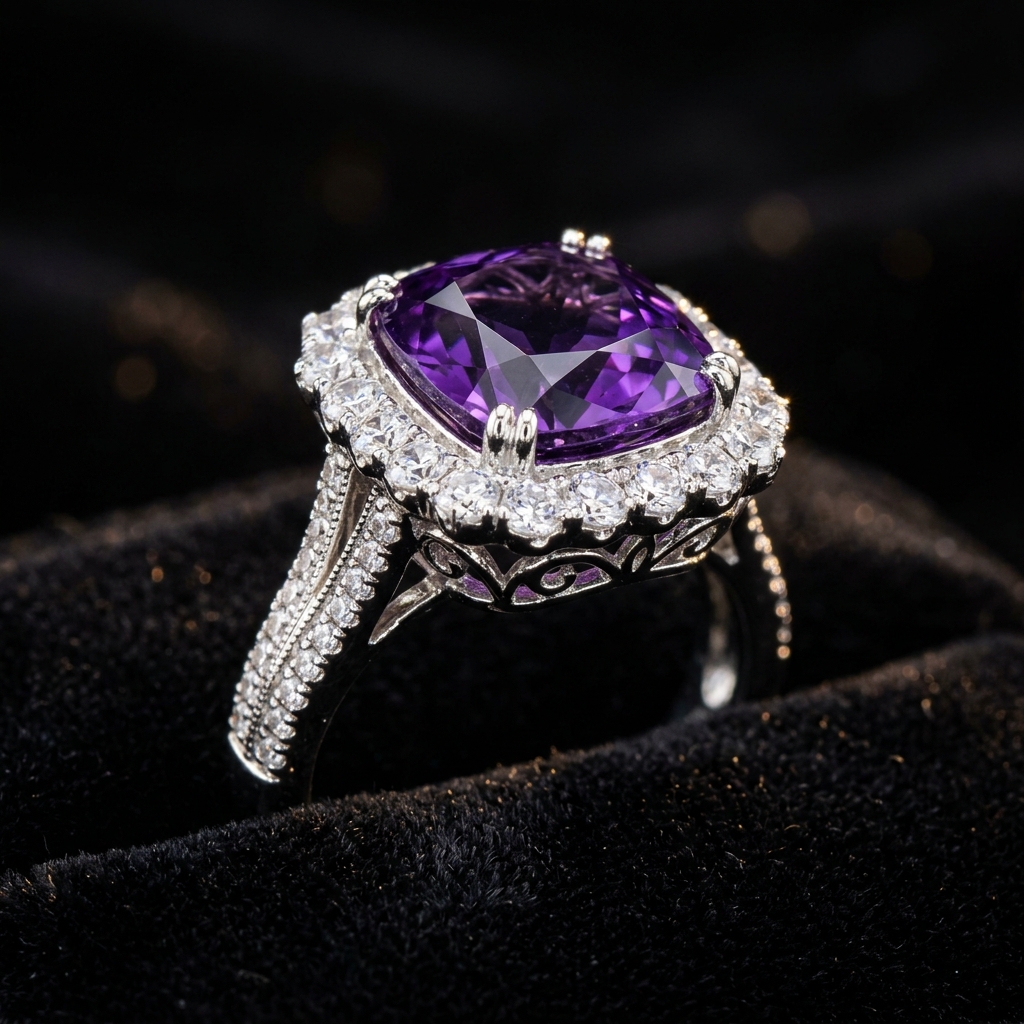 Amethyst Cocktail Ring