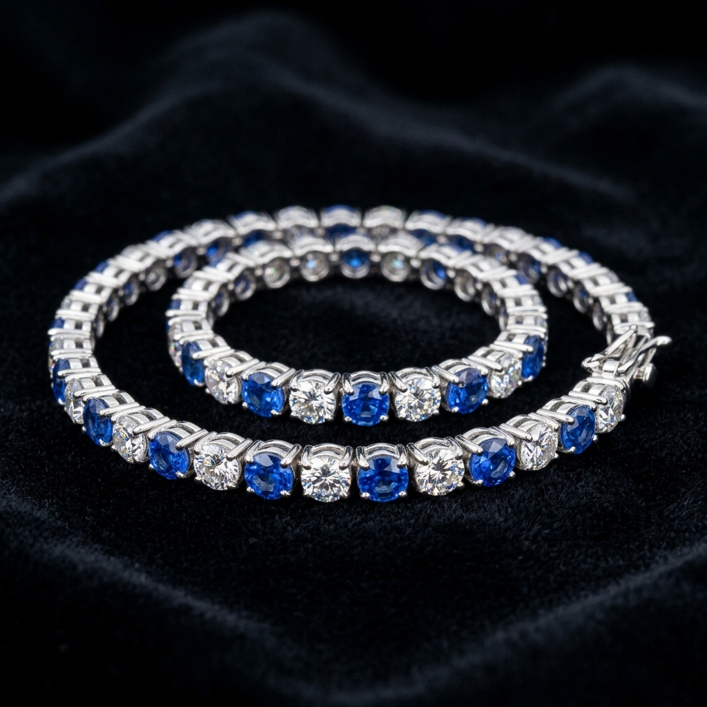Sapphire Tennis Bracelet